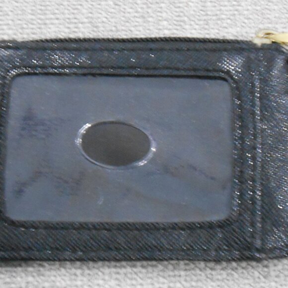 Liz Claiborne Black Key Chain Handheld Wallet w/Gold Accents Name Logo - Picture 2 of 3